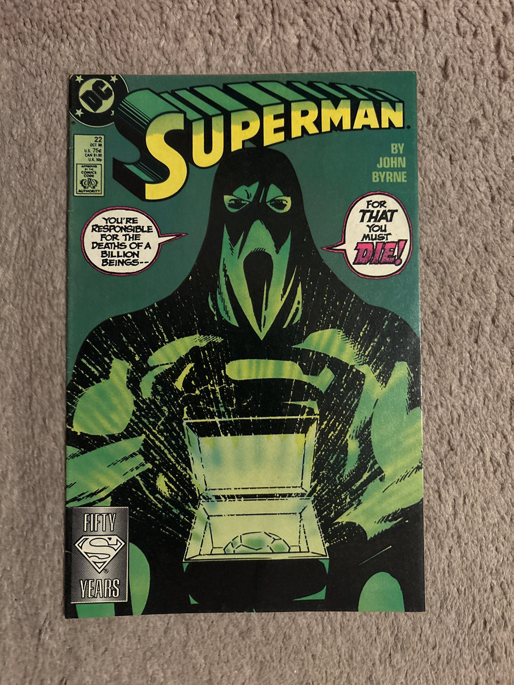 Superman #22 (1988 DC Comics) John Byrne, VF-