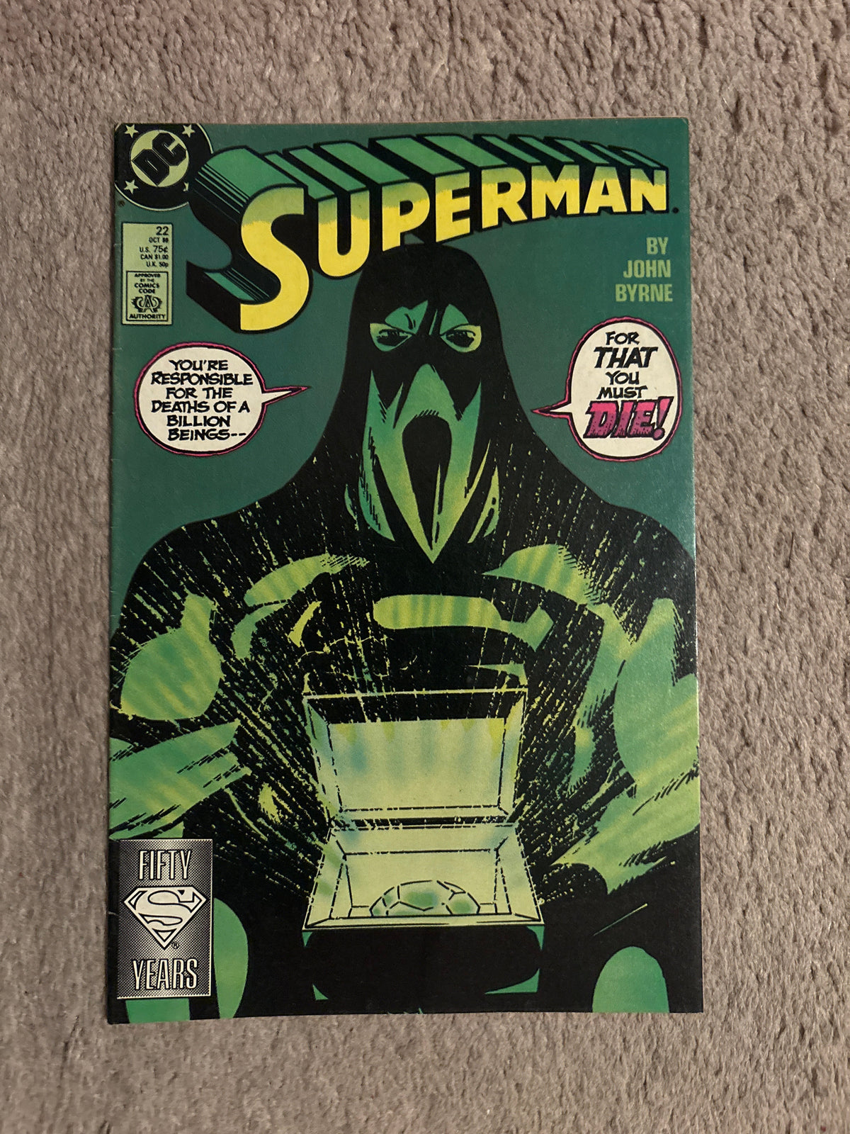 Superman #22 (1988 DC Comics) John Byrne, VF-