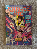 Karate Kid #15 front cover, DC Comics August 1978, Karate Kid smashing through time, guest-starring Kamandi