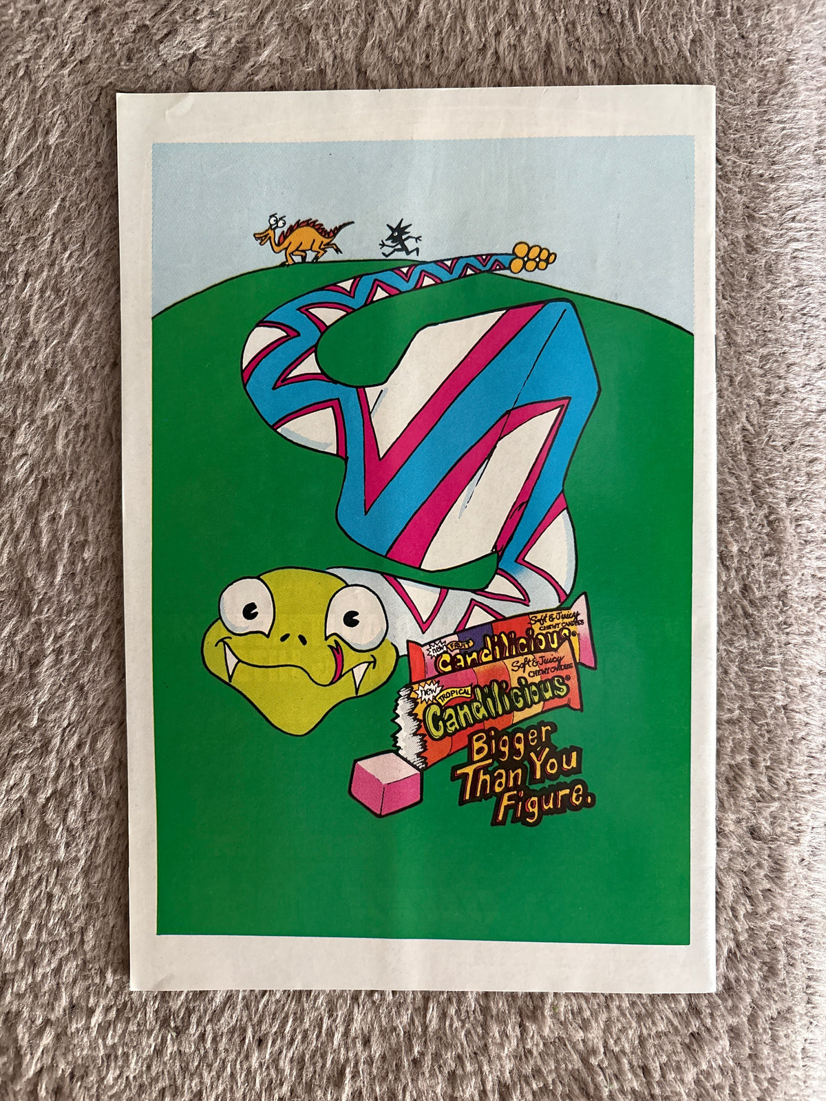 Back cover of X-Factor issue 35 with Candylicious advertisement