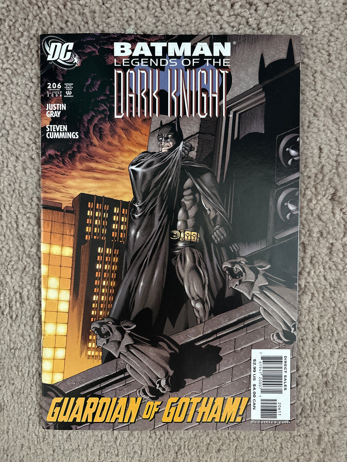Batman: Legends of the Dark Knight #206 (2006 DC Comics) Madmen of Gotham Part Three, FN/VF