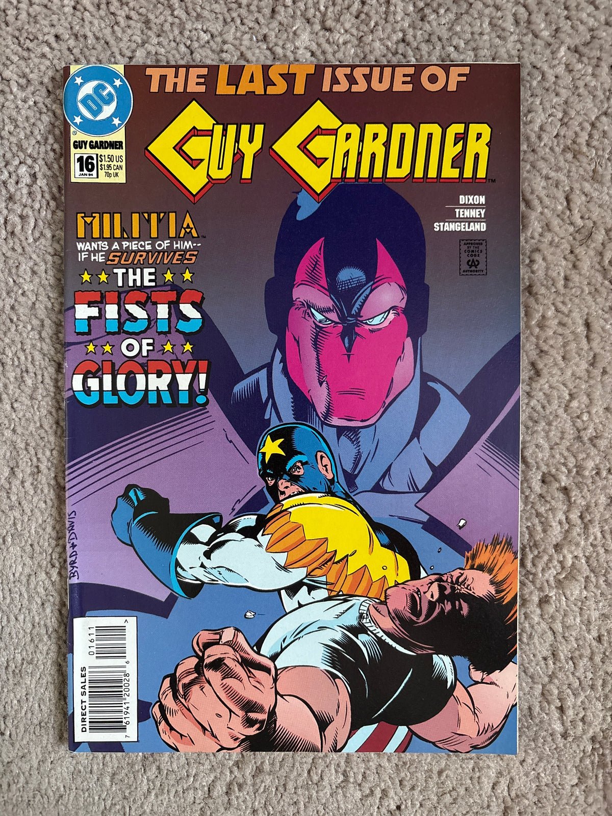 Guy Gardner #16 (1994 DC Comics) Last Issue, Green Lantern, VF