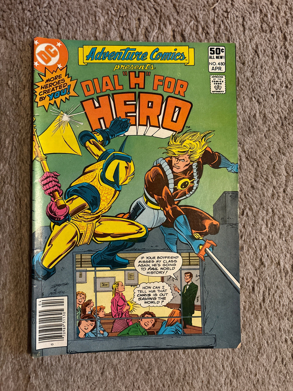 Adventure Comics #480 (1981 DC) Dial "H" for Hero, FN-