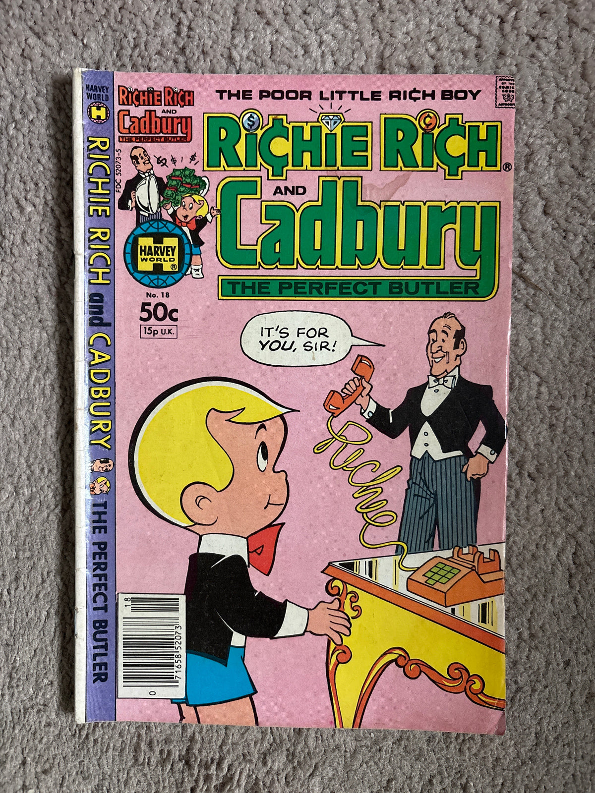 Richie Rich and Cadbury #18 (1981 Harvey Comics) VG-