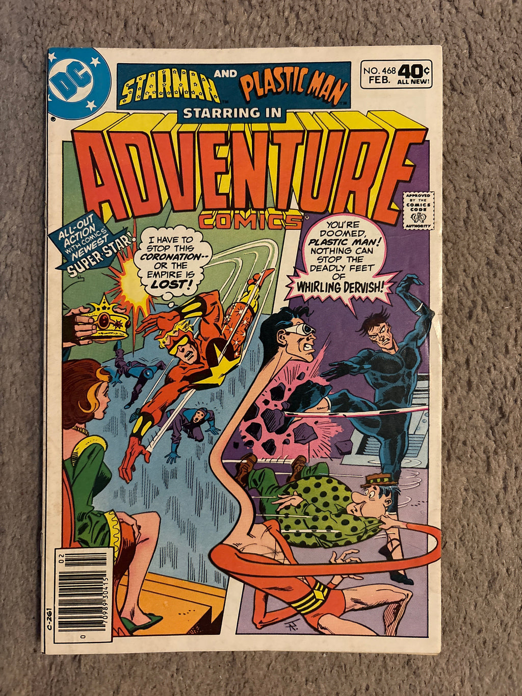 Adventure Comics #468 (1979 DC) Starman & Plastic Man, VF-