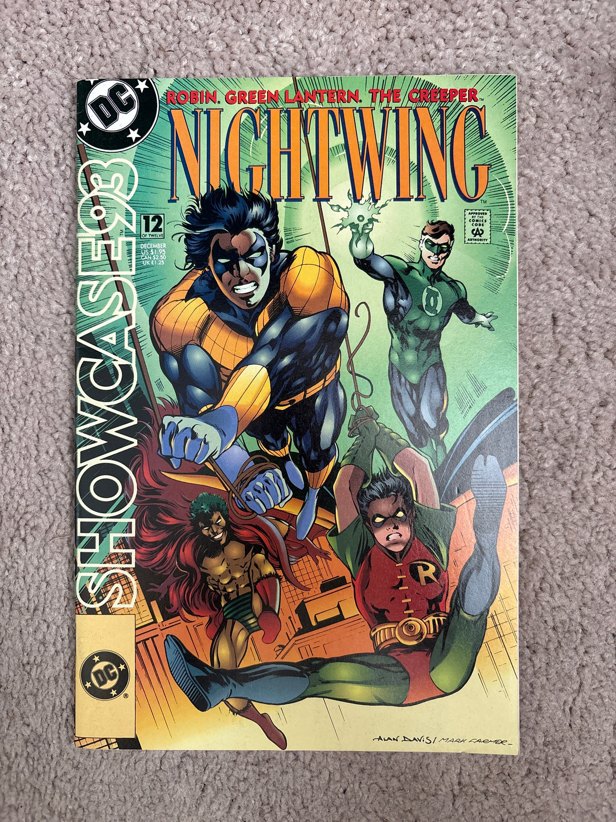 Showcase '93 #12 (1993 DC Comics) Nightwing, Robin, Green Lantern, The Creeper, VF