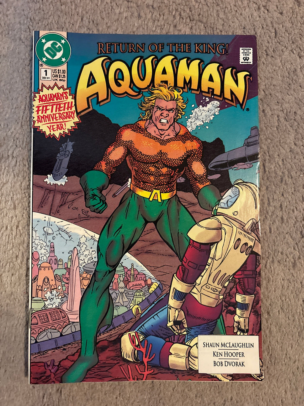 Aquaman #1 (1991 DC Comics) 1st Issue, FN/VF