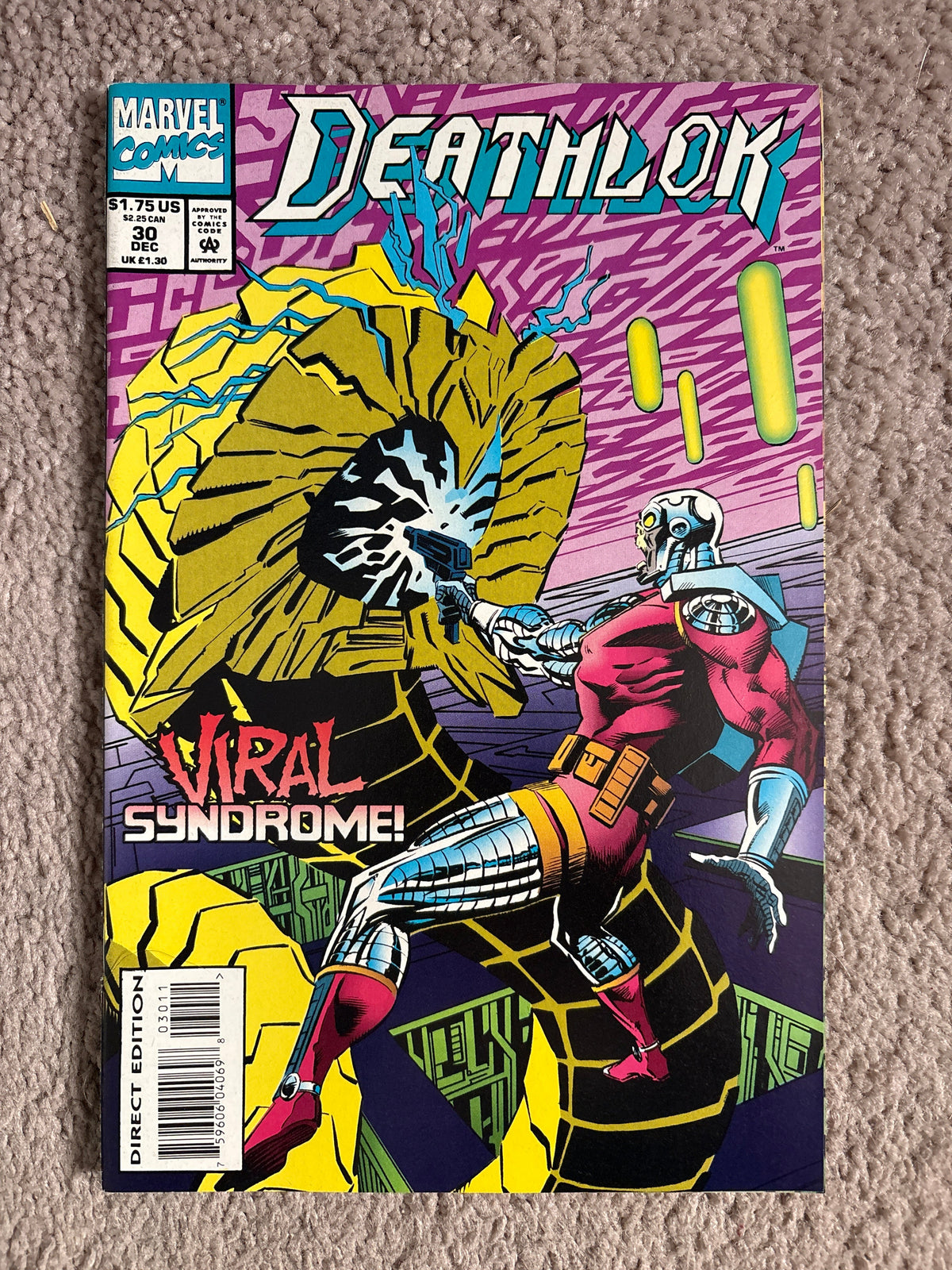 Deathlok #30 (1993 Marvel Comics) Viral Syndrome!, NM-