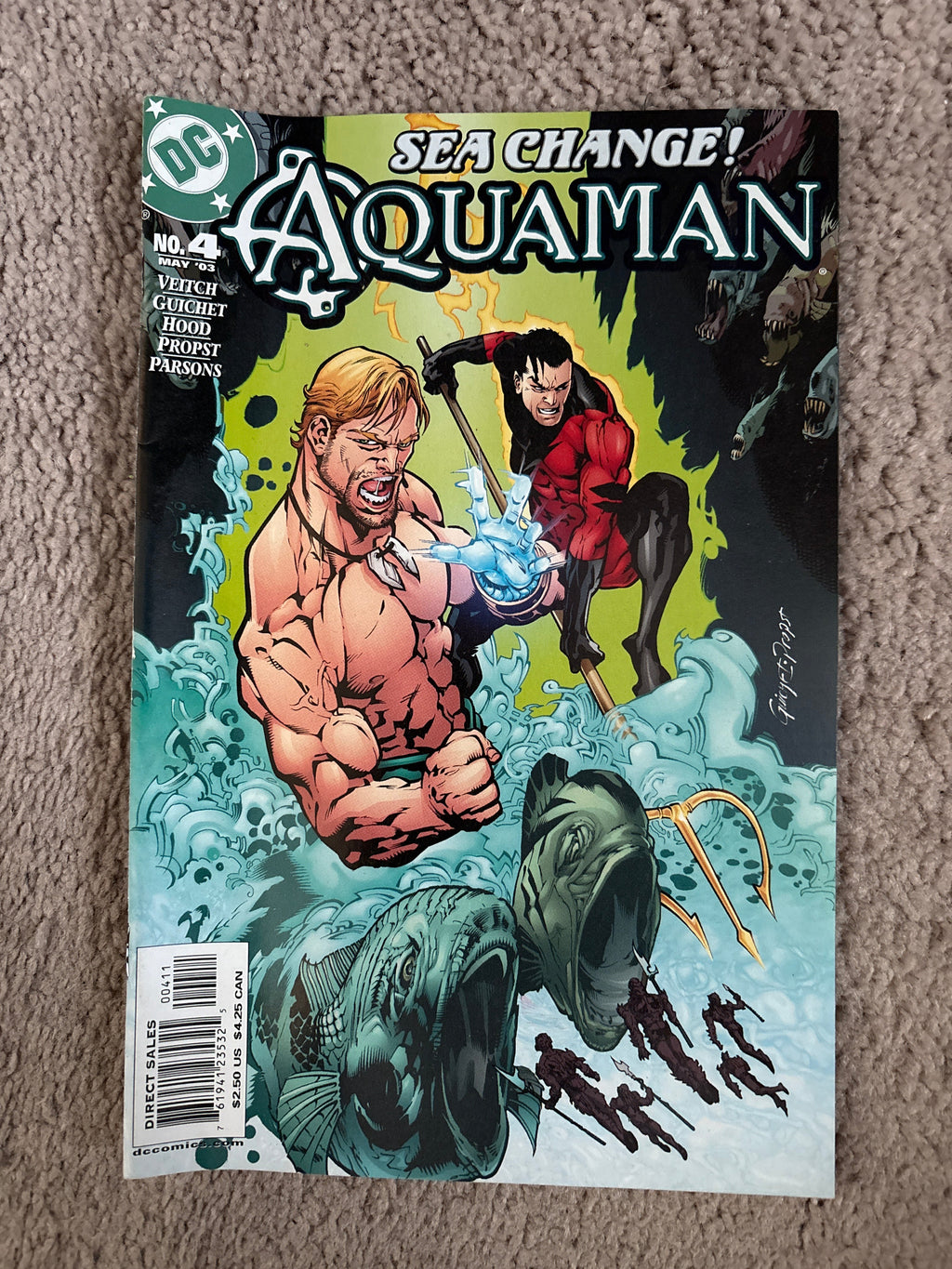 Aquaman #4 (2003 DC Comics) Sea Change! VF-