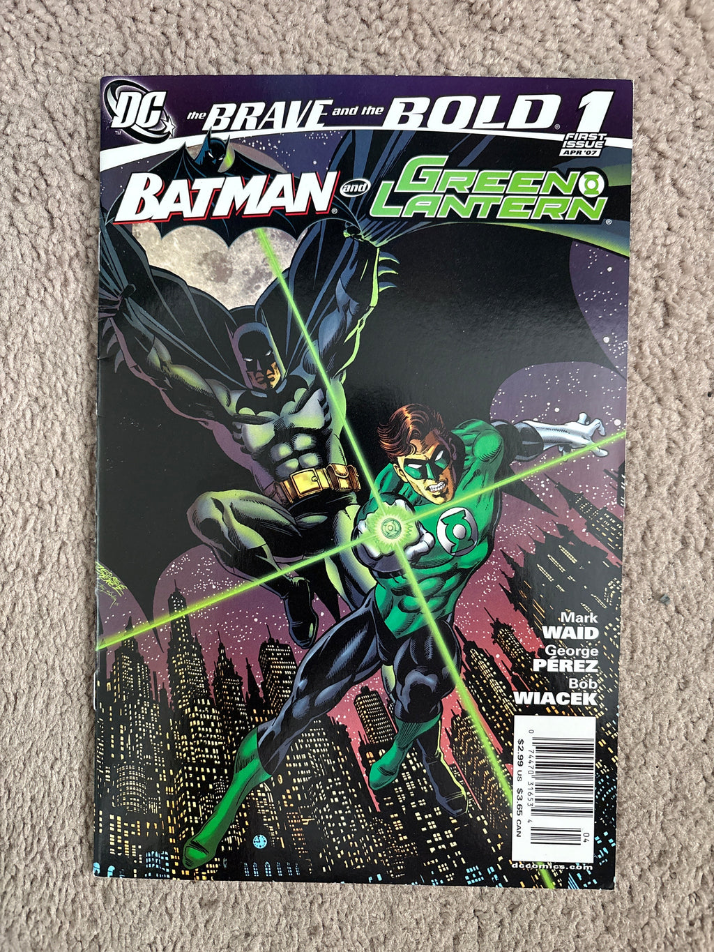 The Brave and the Bold #1 (2007 DC Comics) Batman and Green Lantern, George Perez, VF+