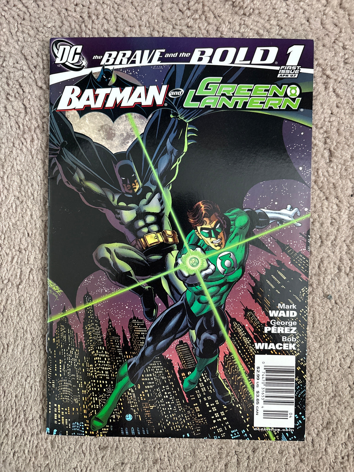 The Brave and the Bold #1 (2007 DC Comics) Batman and Green Lantern, George Perez, VF+