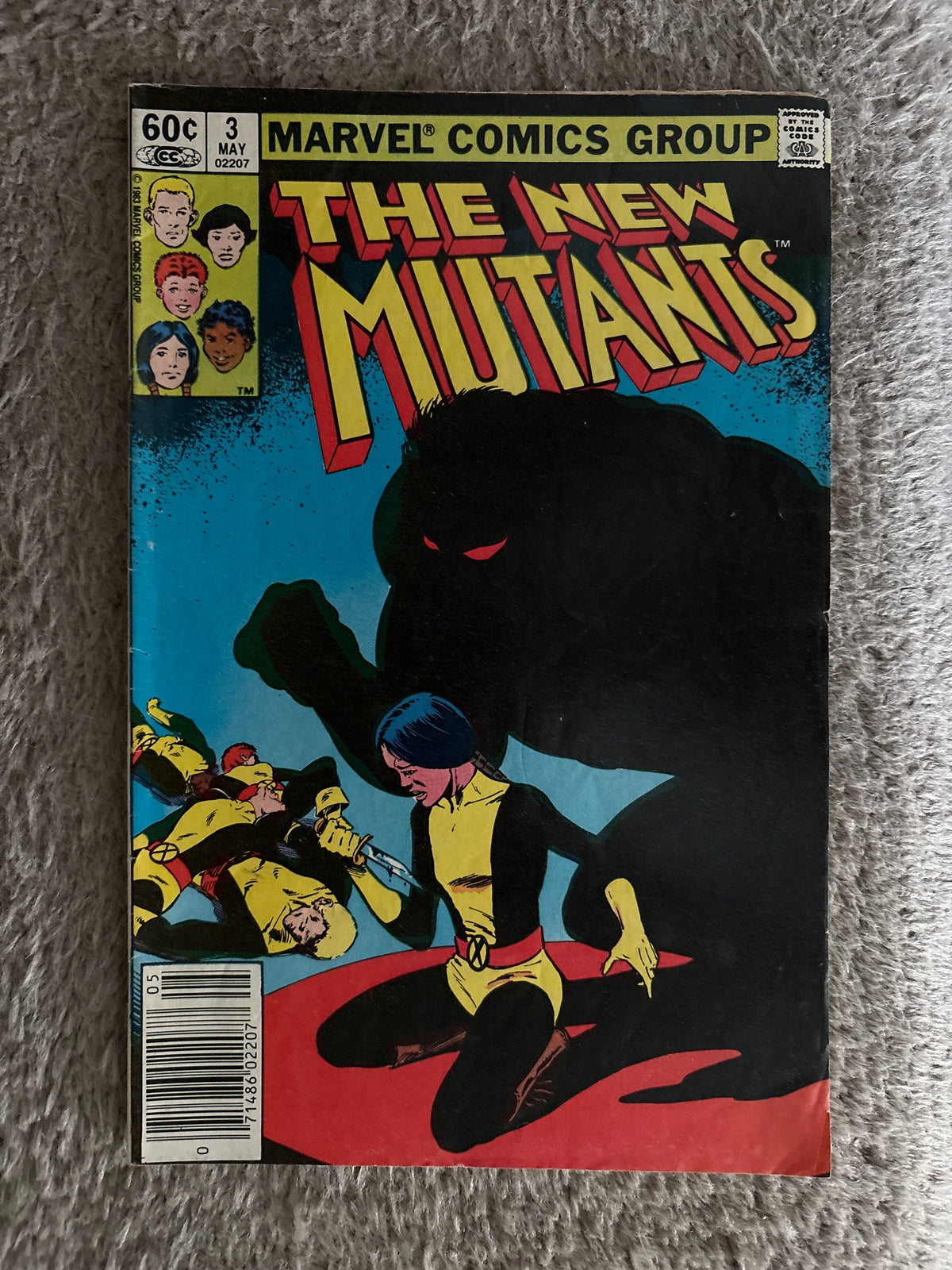 New Mutants #3 (1983 Marvel Comics) Newsstand, FN