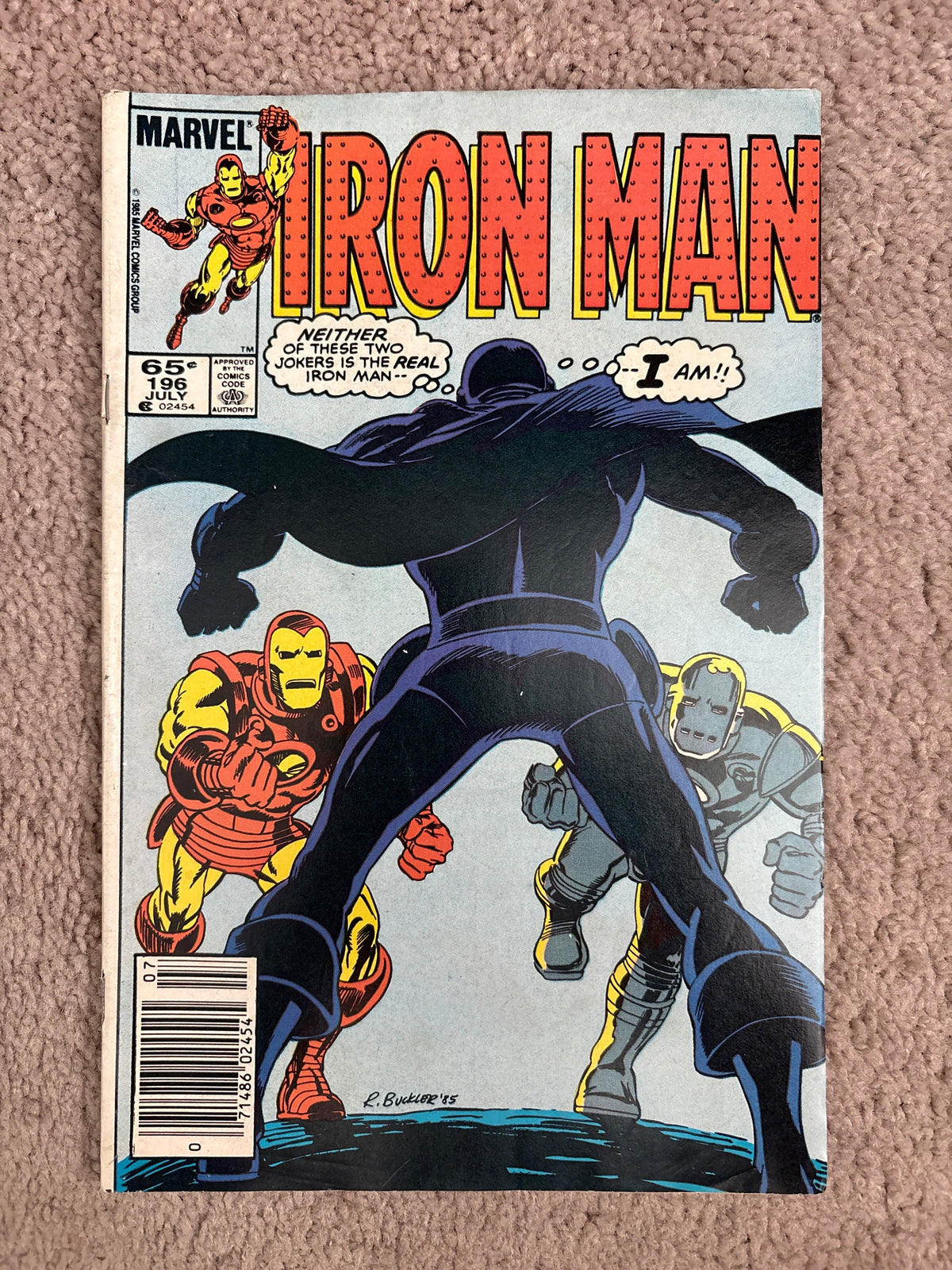 Iron Man #196 (1985 Marvel Comics) Newsstand, VG