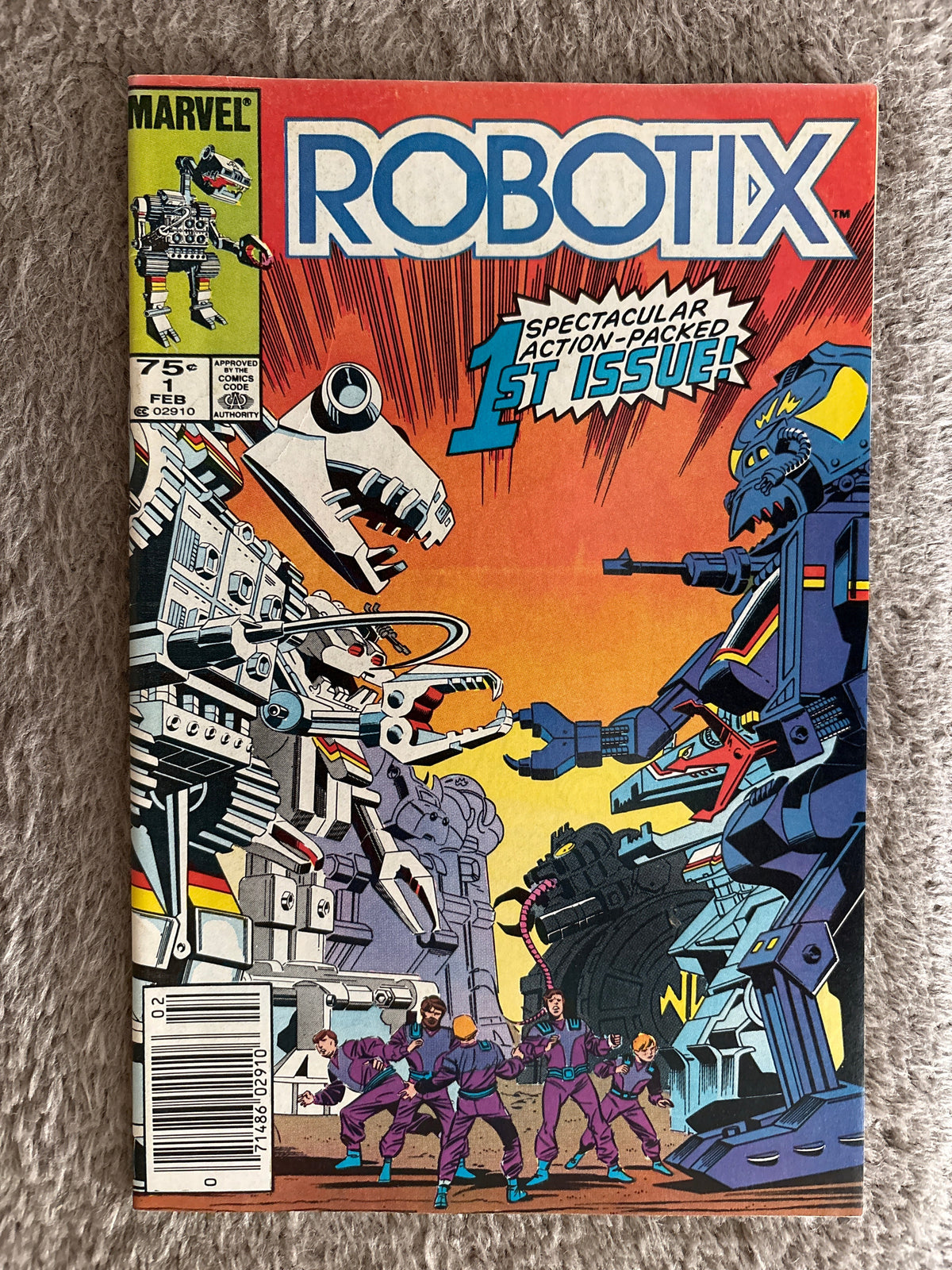 Robotix #1 (1986 Marvel Comics) One-Shot, Based on Toys, Newsstand, VF