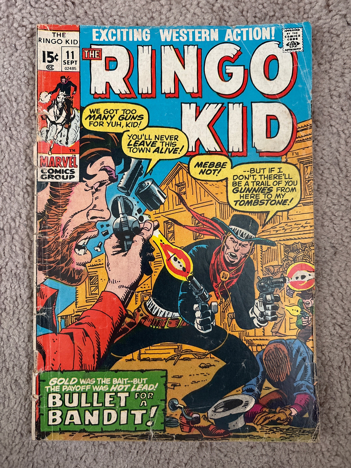 The Ringo Kid #11 (1971 Marvel Comics) Western, VG