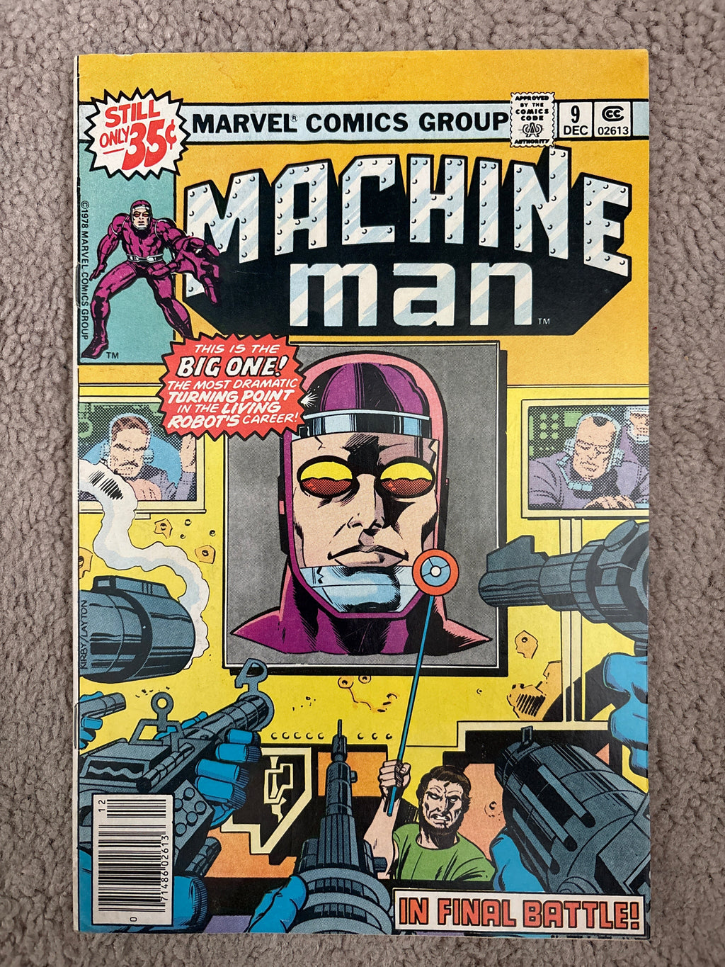 Machine Man #9 (1978 Marvel Comics) Jack Kirby, FN+