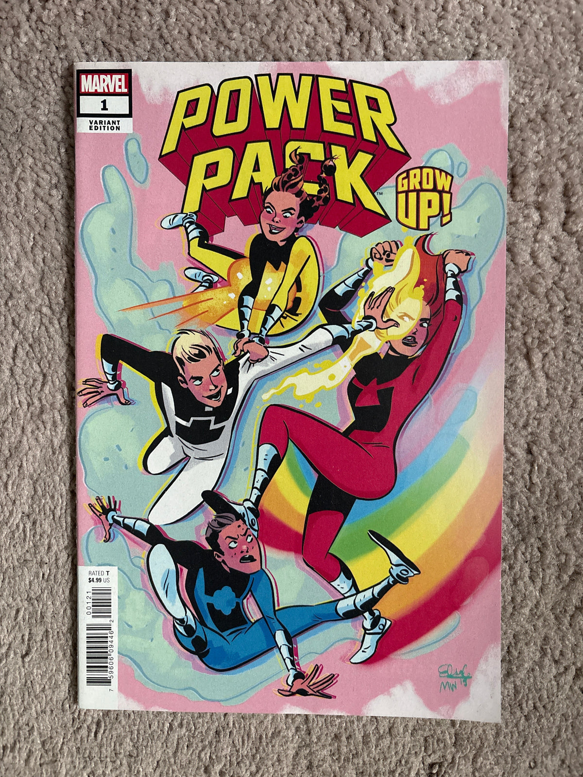 Power Pack: Grow Up! #1 (2019 Marvel Comics) One-Shot, Variant Cover, NM-