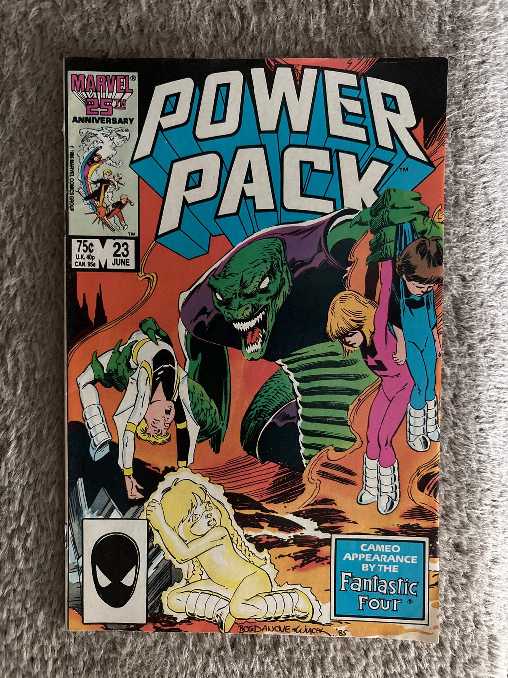 Power Pack #23 (1986 Marvel Comics) Fantastic Four, VF