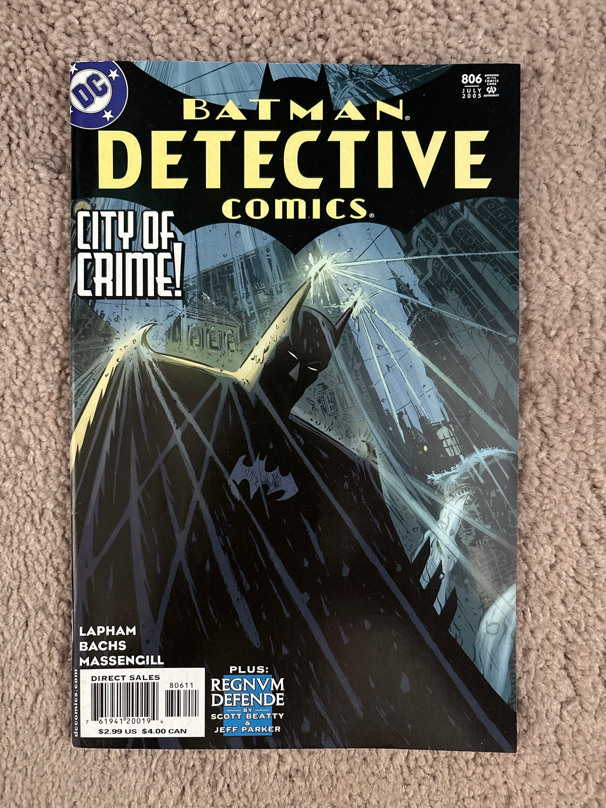 Detective Comics #806 (2005 DC) Batman, Alfred, VF+