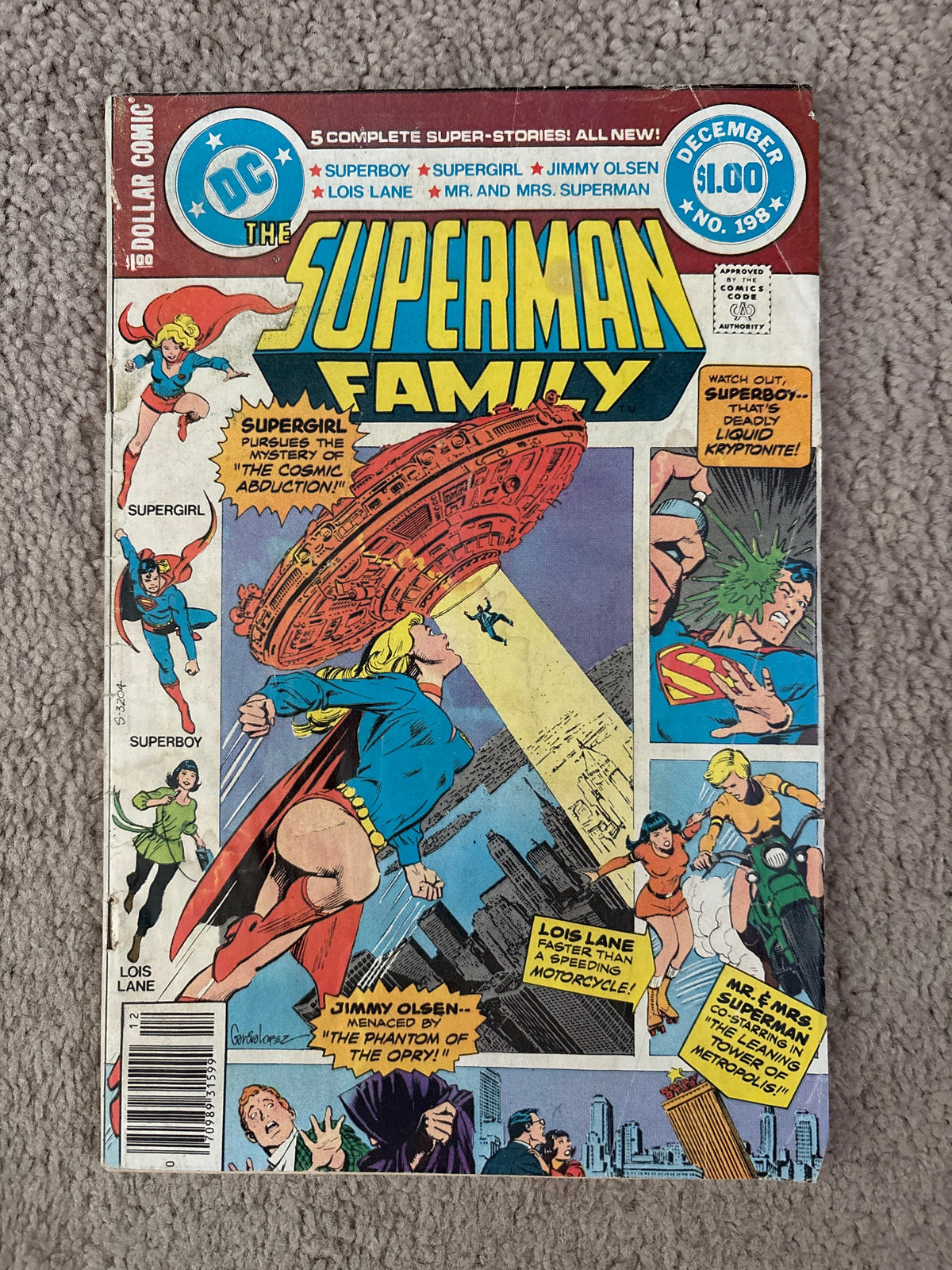 Superman Family #198 (1979 DC Comics) Supergirl, Superboy, Lois Lane, GD/VG