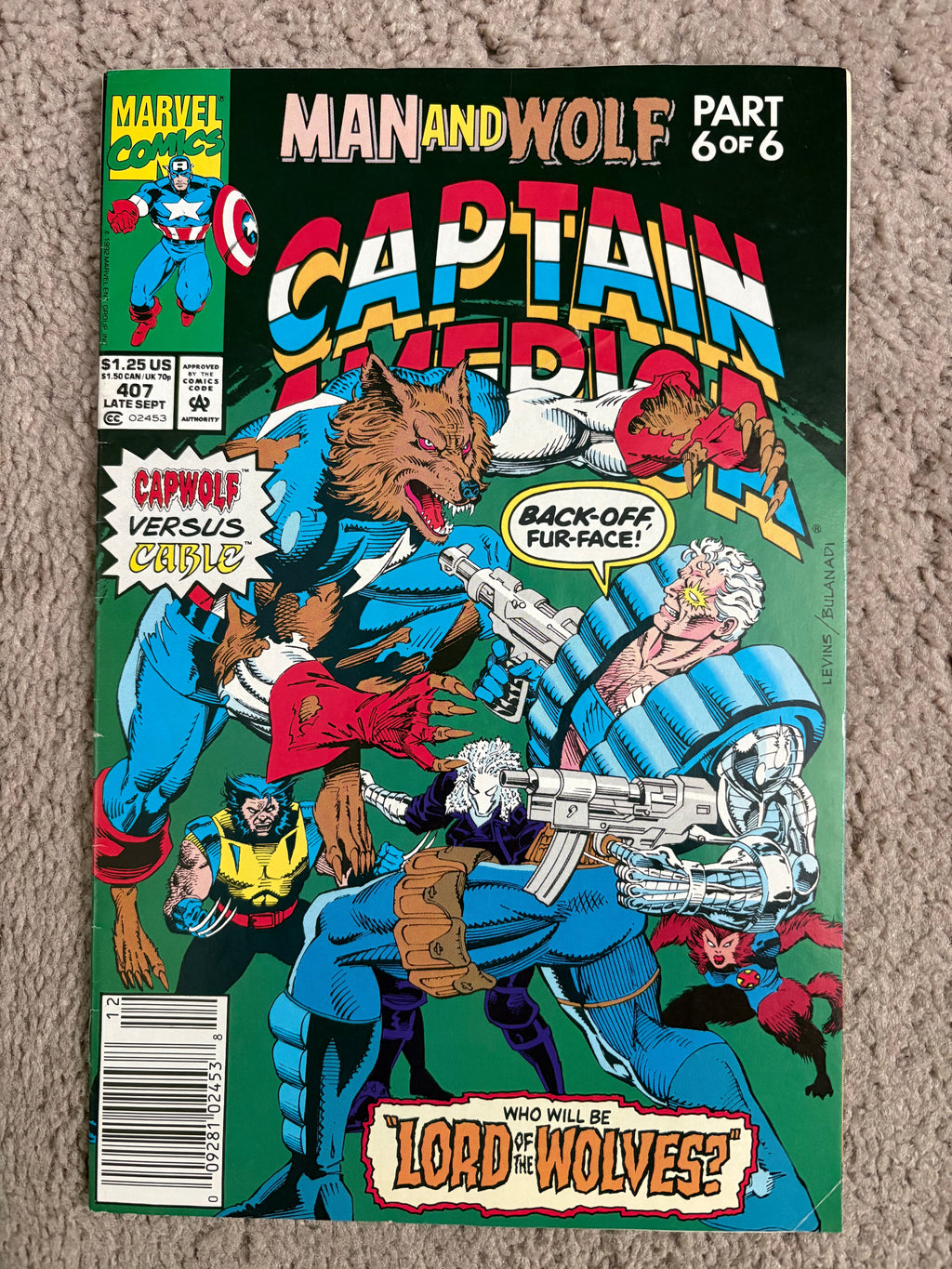 Captain America #433 back cover – Nintendo Game Boy ad