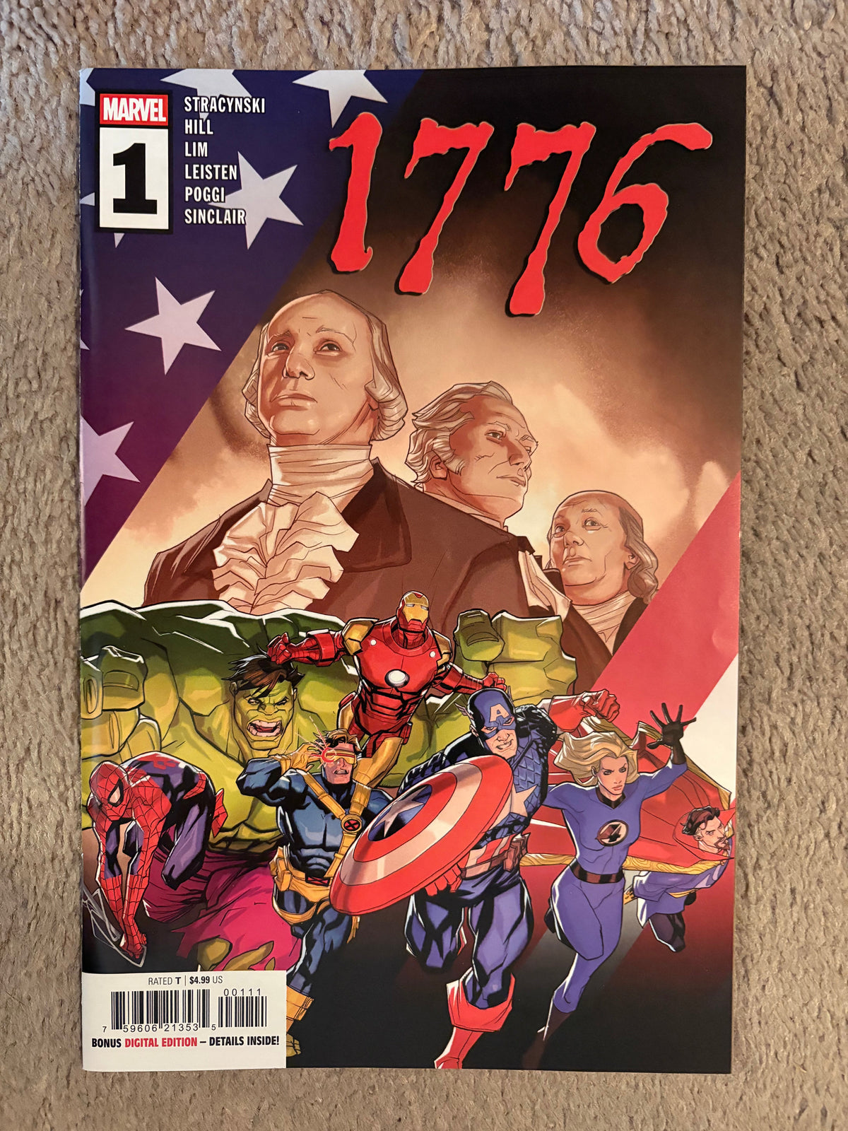 Marvel 1776 #1 (2026) Comic Book, J. Michael Straczynski, NM