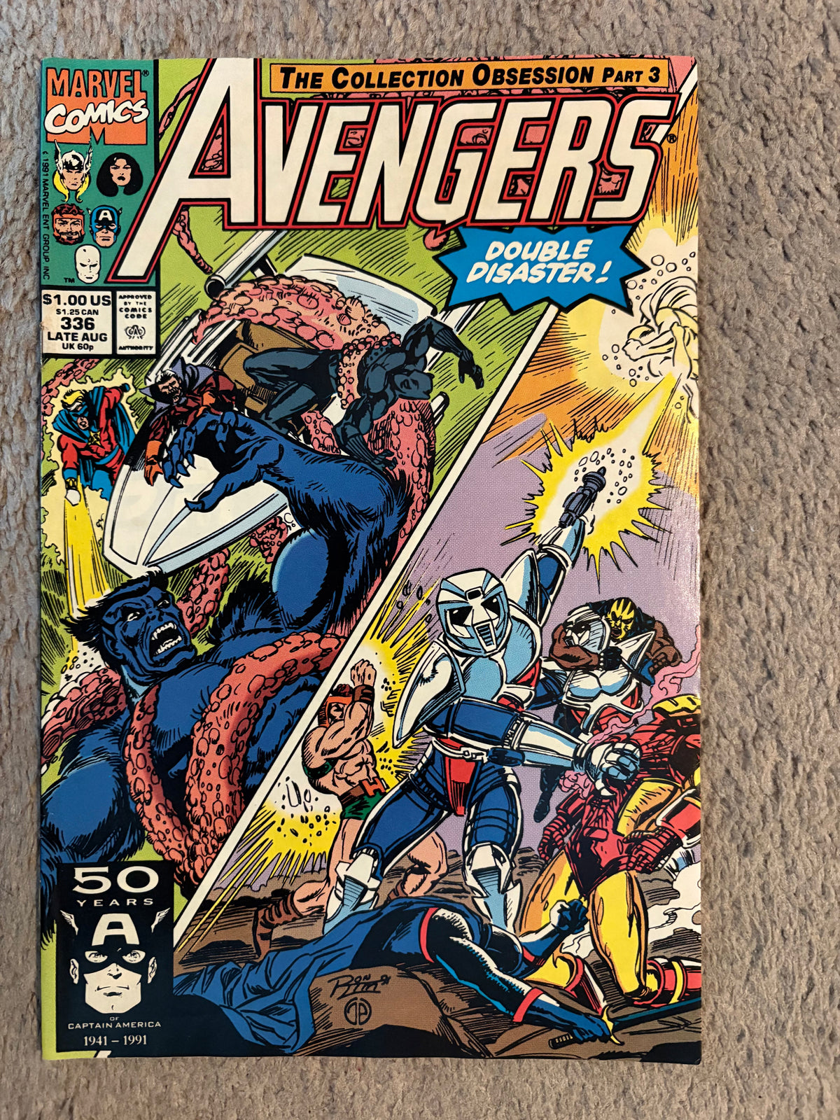Avengers #336 (1991 Marvel Comics) VF-