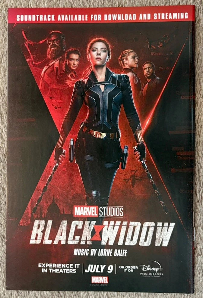 X-Men #1 – Back Cover (Black Widow Movie Ad)