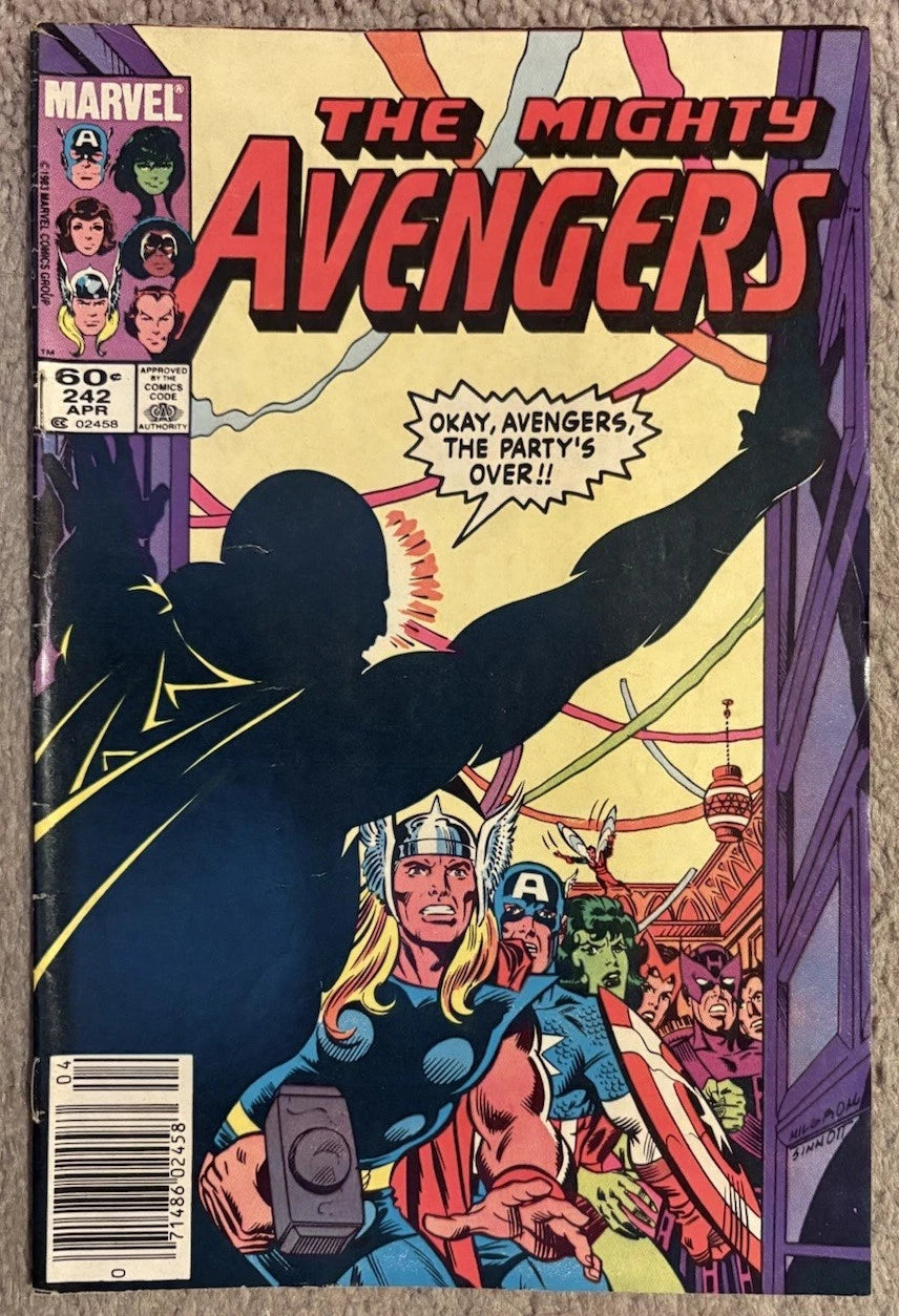 The Mighty Avengers #242 front cover — Marvel Comics April 1984