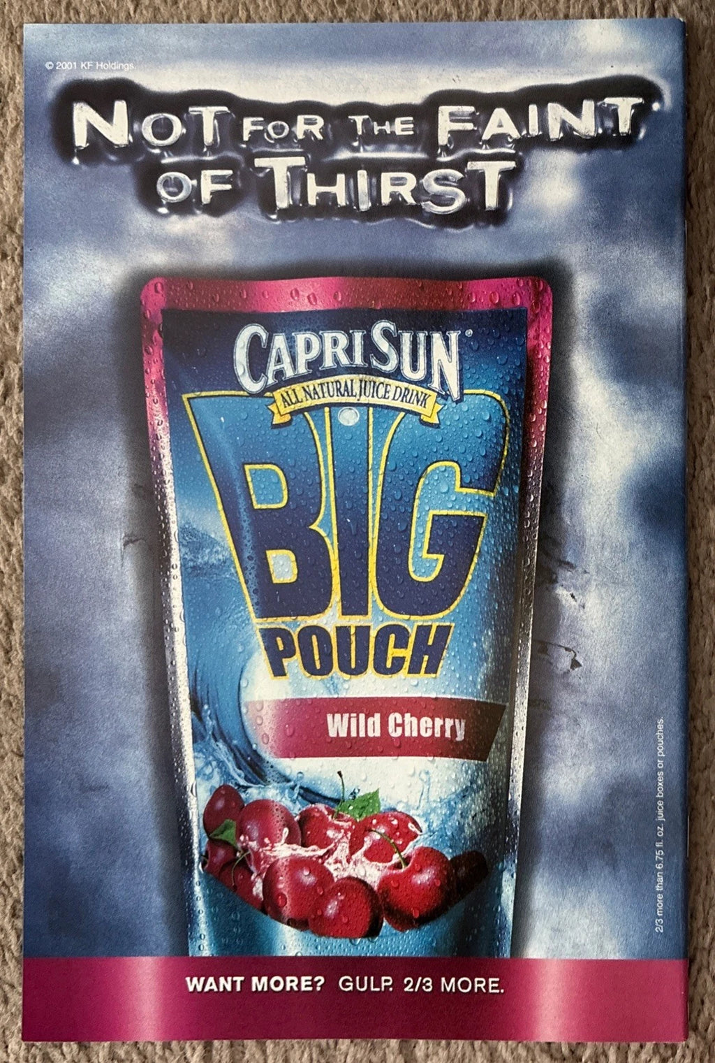Batman: Orpheus Rising #1 - Back Cover (Capri Sun Big Pouch Ad, 2001)