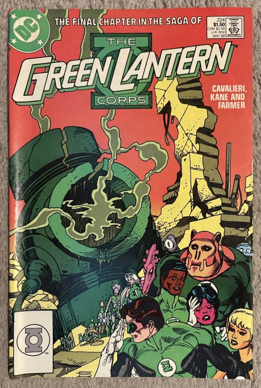 Green Lantern Corps #224 – Front Cover (Final Issue)