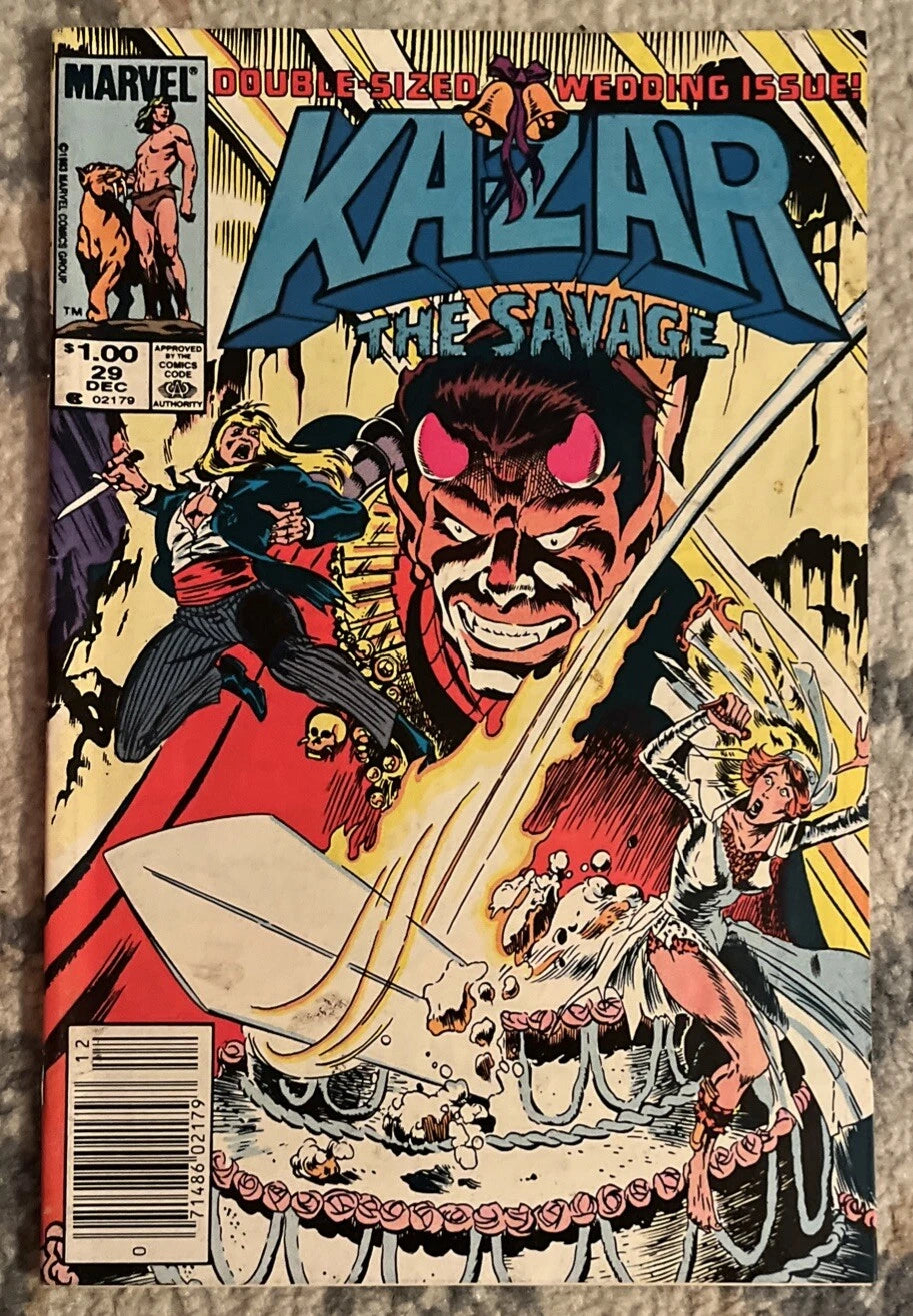 Ka-Zar the Savage #29 front cover - Double-Sized Wedding Issue