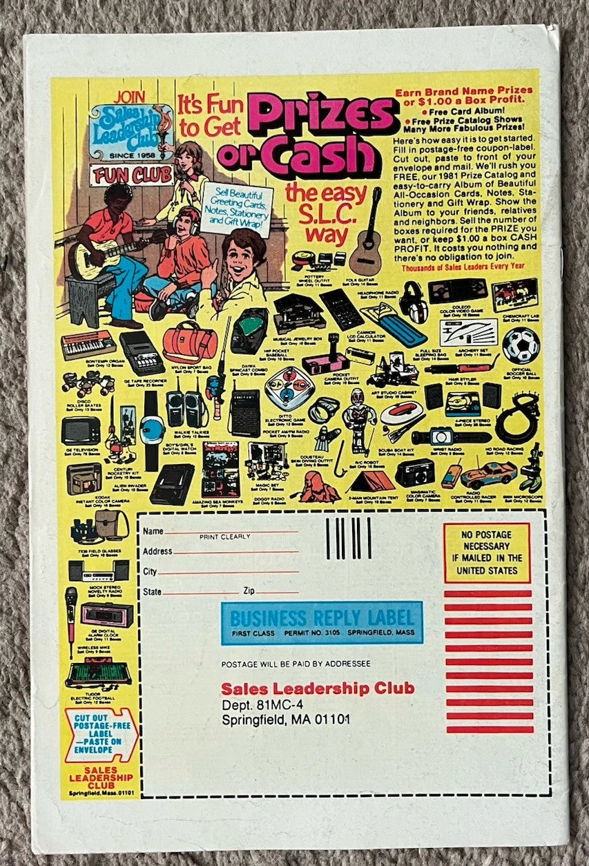 Fantastic Four #232 back cover