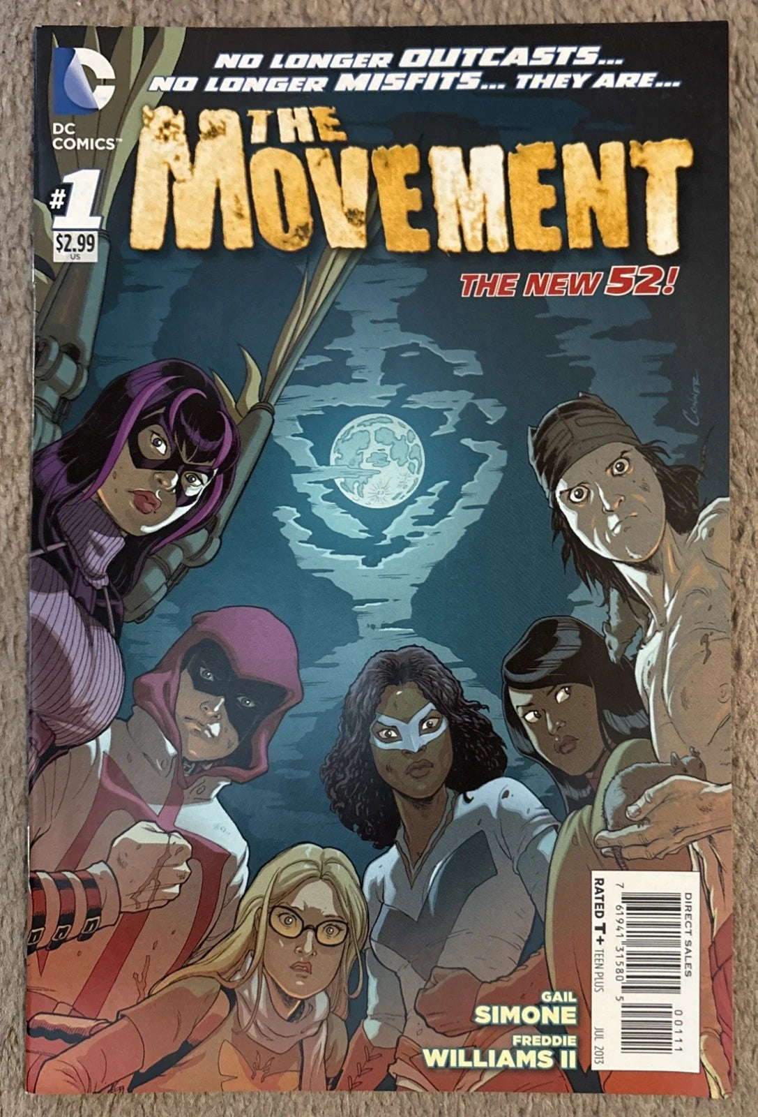 The Movement #1 DC Comics New 52 July 2013 front cover – Gail Simone Freddie Williams II