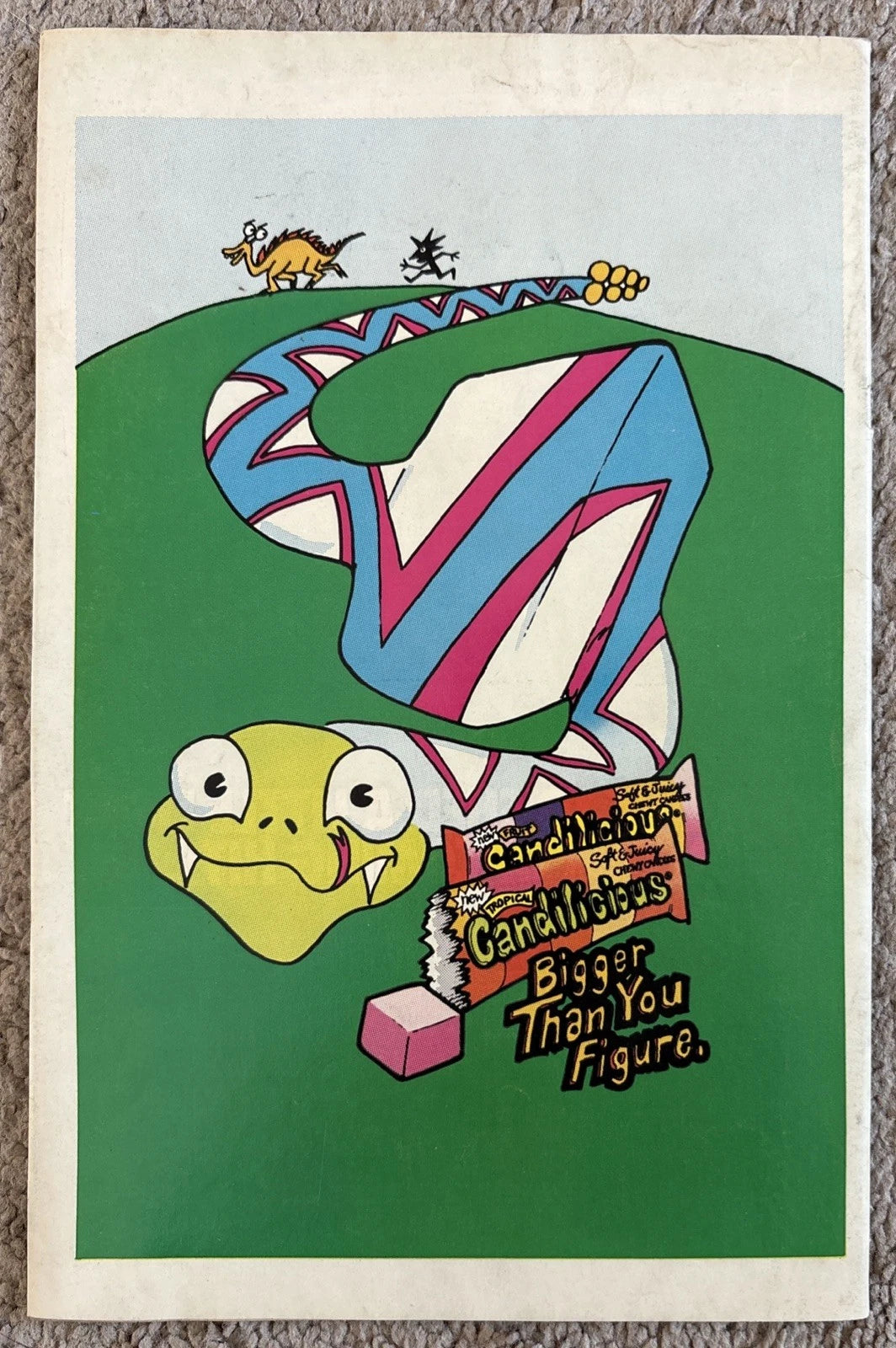 Solo Avengers #13 back cover — Marvel Comics December 1988 Candilicious candy ad