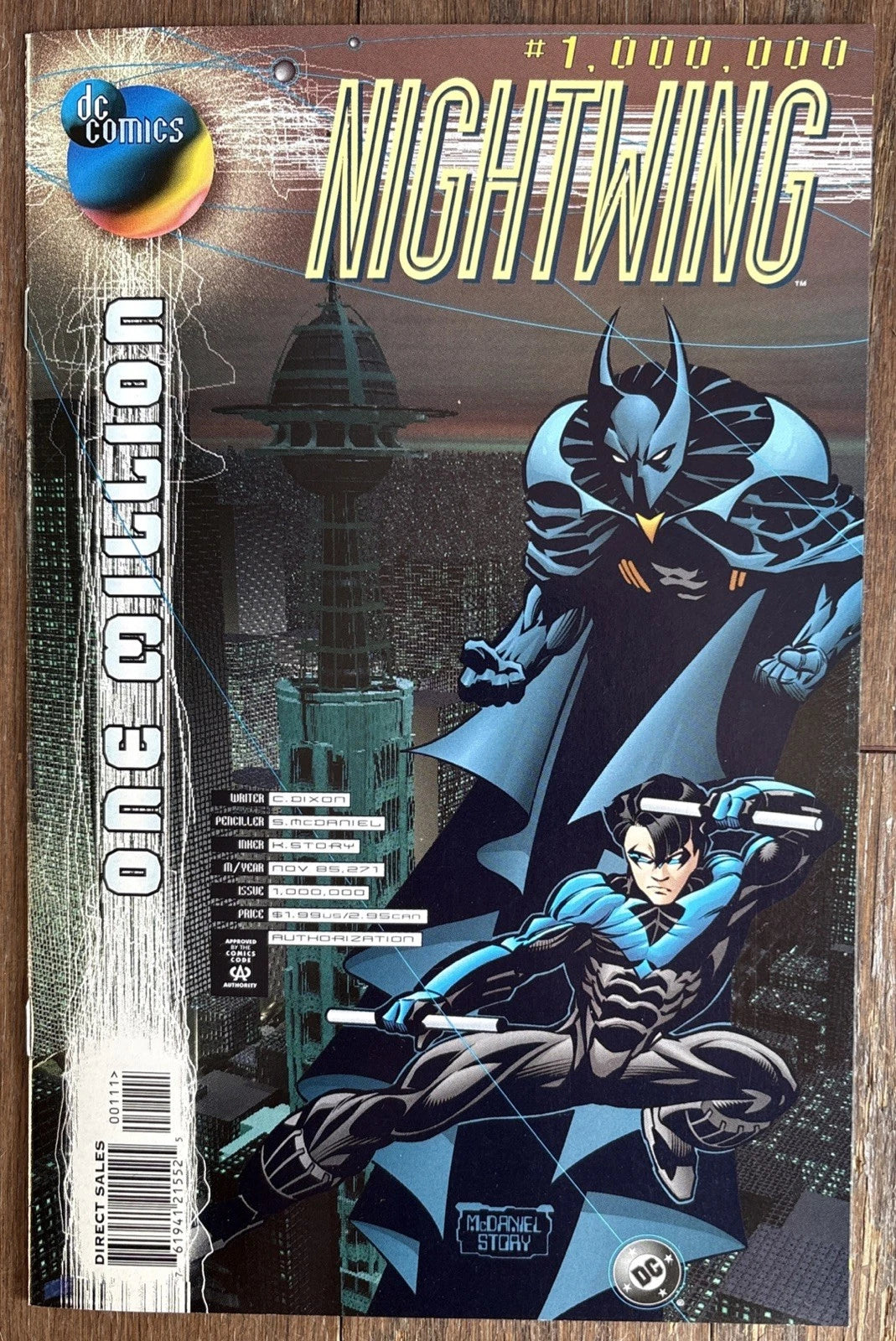 Nightwing #1,000,000 – DC One Million cover, McDaniel/Story art, Nov 1998