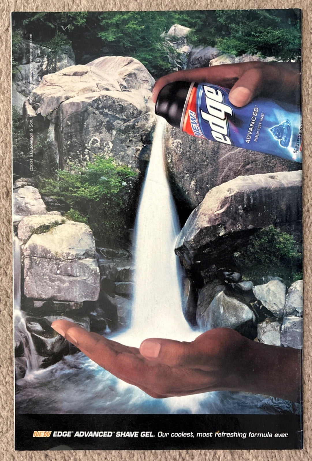 New Avengers #3 back cover — Edge Advanced Shave Gel ad, 2005