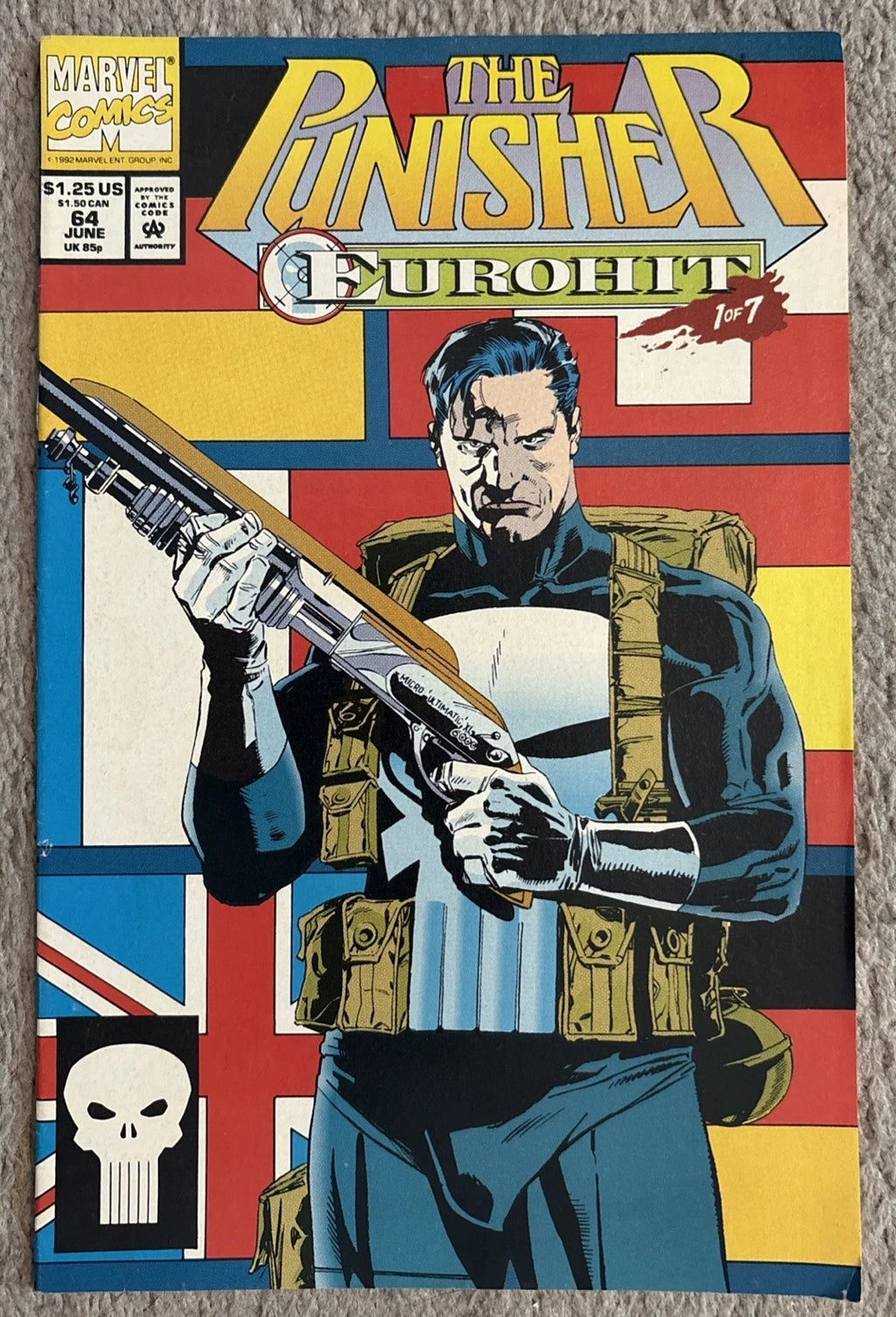 The Punisher #64 (1992 Marvel Comics) Eurohit Part 1 of 7, FN/VF