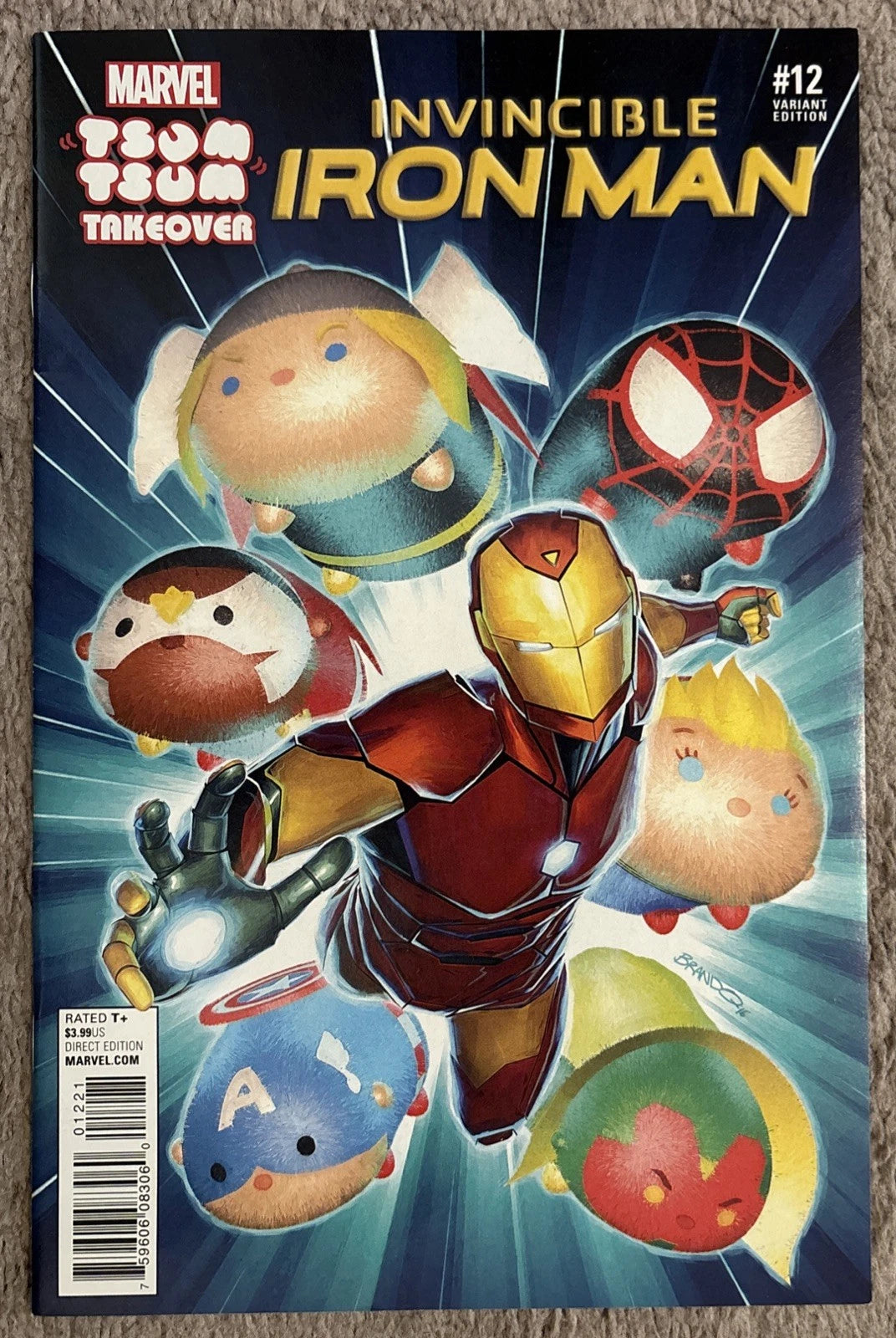 Invincible Iron Man #12 Tsum Tsum Takeover Variant Edition cover