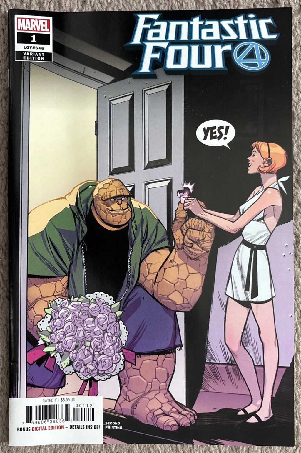 Fantastic Four #1 (LGY#646, 2018 Marvel Comics) Second Printing Variant, NM