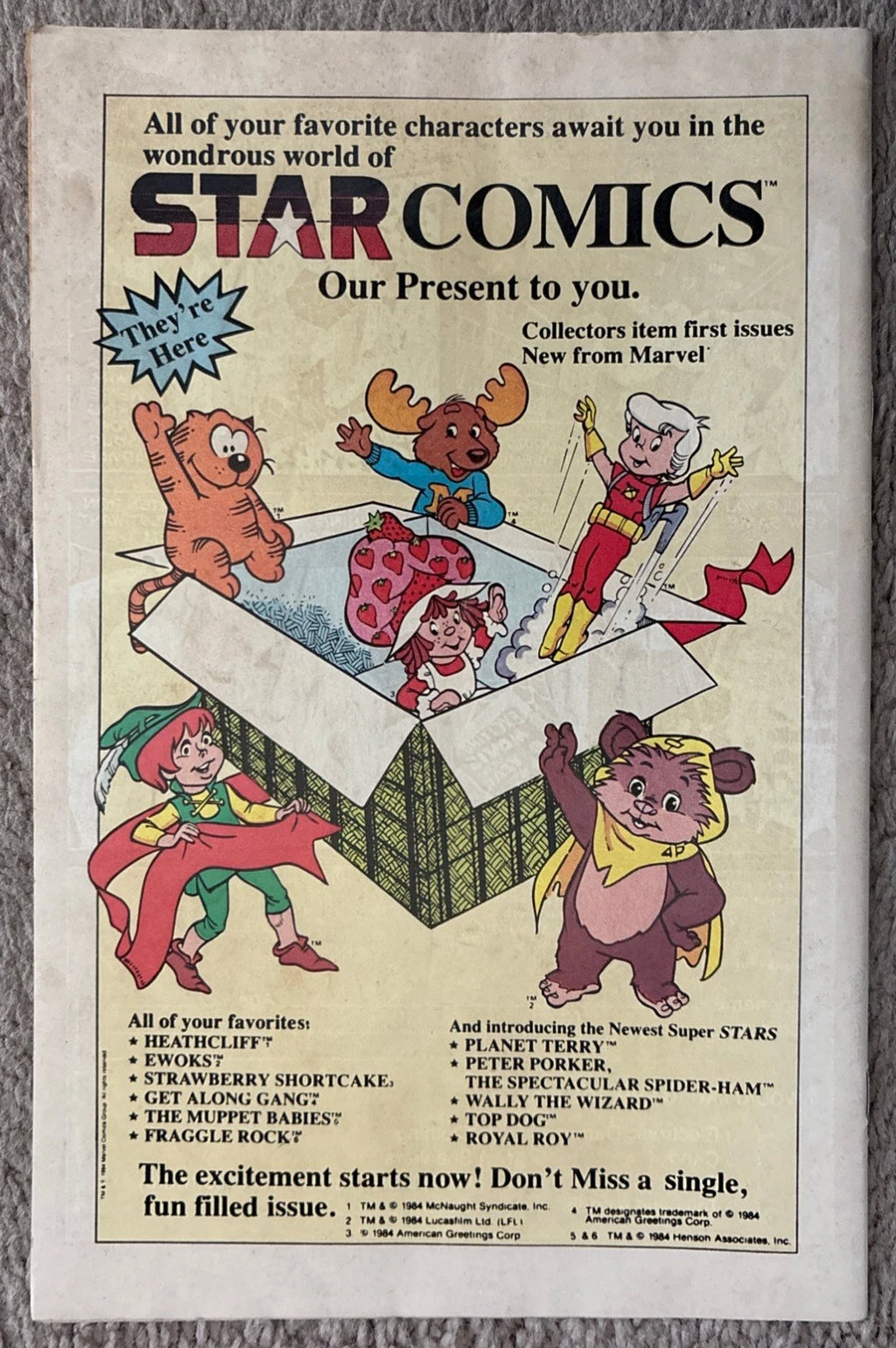 The Mighty Avengers #255 back cover — Marvel Comics May 1985