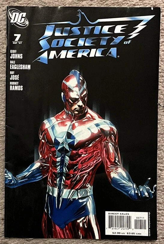 Justice Society of America #7 cover – Geoff Johns, Dale Eaglesham, DC Comics 2007